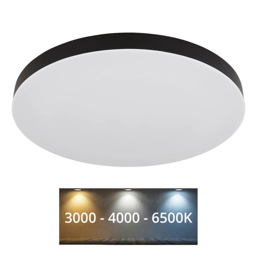 Globo - LED Plafonjera LED/50W/230V 3000K/4000K/6500K pr. 50 cm crno
