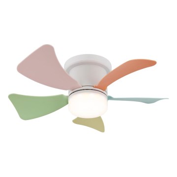 Globo - LED plafonski ventilator, prigušiva, LED/10W/230V 3000-6500K u više boja + daljinski upravljač