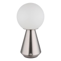 Globo - LED prigušiva dodirna spoljašnja stona lampa LED/1,5W/5V 3000/4500/6500K 1800 mAh IP41 mat hrom