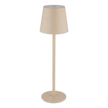 Globo - LED Prigušiva dodirna vanjska lampa LED/3W/3,7V IP44 1800 mAh USB bež