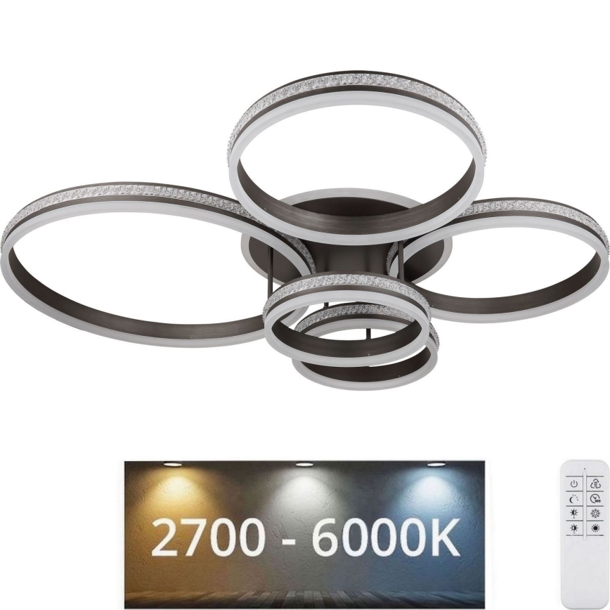 Globo - LED Prigušiva plafonjera LED/120W/230V 2700K-6000K + Daljinski upravljač