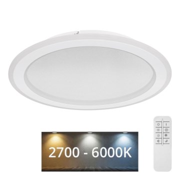Globo - LED Prigušiva plafonjera LED/24W/230V 2700-6000K + Daljinski upravljač