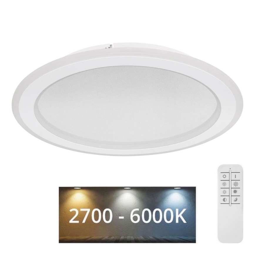 Globo - LED Prigušiva plafonjera LED/24W/230V 2700-6000K + Daljinski upravljač