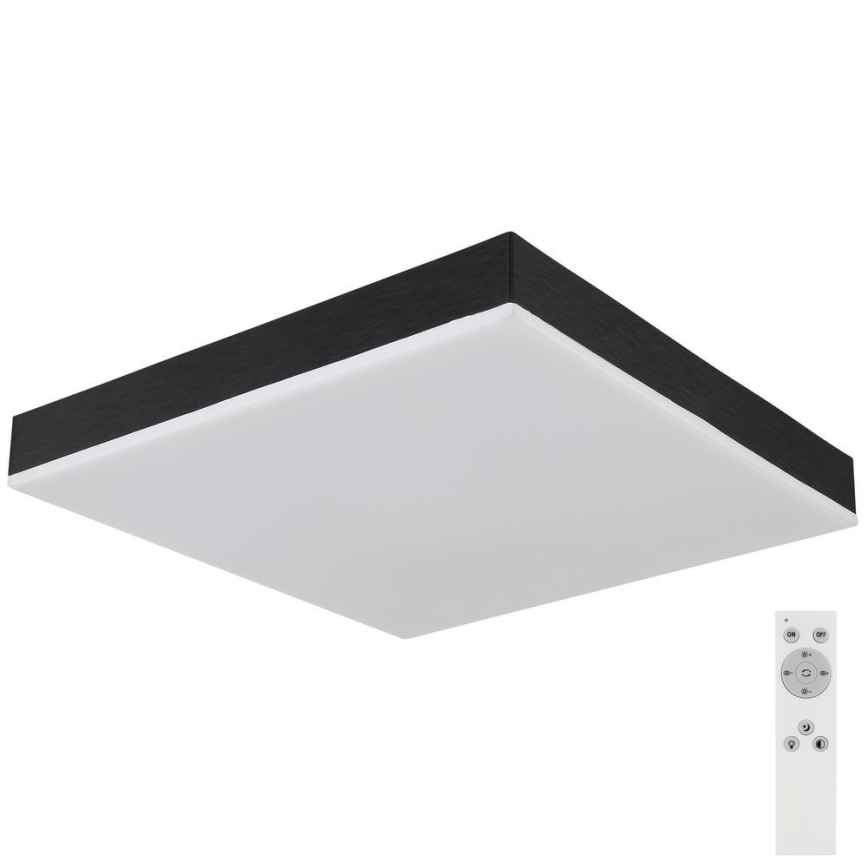 Globo - LED Prigušiva plafonjera LED/24W/230V 2700-6500K crno + Daljinski upravljač