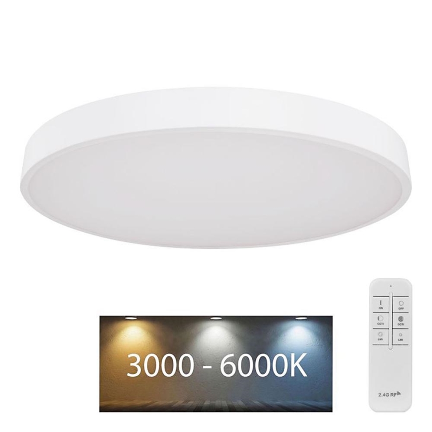 Globo - LED Prigušiva plafonjera LED/48W/230V 3000-6000K + Daljinski upravljač