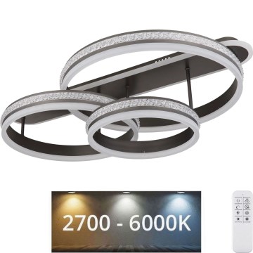 Globo - LED Prigušiva plafonjera LED/75W/230V 2700K-6000K + Daljinski upravljač