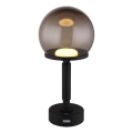 Globo - LED prigušiva punjiva dodirna stona lampa LED/2,5W/5V 1800mAh 2700/4000/6500K crna