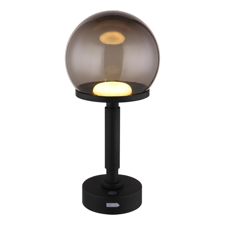 Globo - LED Prigušiva punjiva dodirna stona lampa LED/2,5W/5V 1800mAh 2700/4000/6500K crno