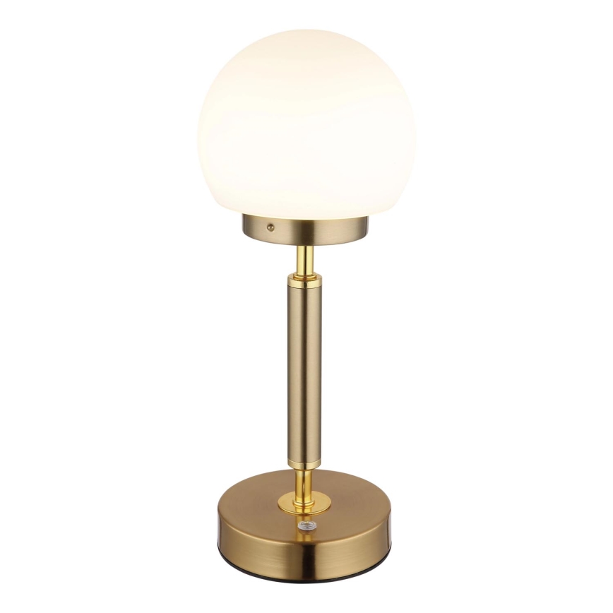 Globo - LED Prigušiva punjiva dodirna stona lampa LED/2,5W/5V 1800mAh 2700/4000/6500K mesing