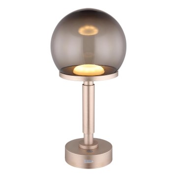 Globo - LED Prigušiva punjiva dodirna stona lampa LED/2,5W/5V 1800mAh 2700/4000/6500K roze zlatno