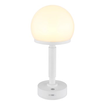 Globo - LED Prigušiva punjiva dodirna stona lampa LED/2,5W/5V 1800mAh 2800K bela