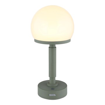 Globo - LED Prigušiva punjiva dodirna stona lampa LED/2,5W/5V 1800mAh 2800K zelena