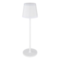 Globo - LED Prigušiva punjiva dodirna stona lampa LED/4,6W/230V 1800 mAh USB IP54 bela