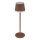 Globo - LED Prigušiva punjiva dodirna stona lampa LED/4,6W/3,7V 3000K 1800mAh braon IP54