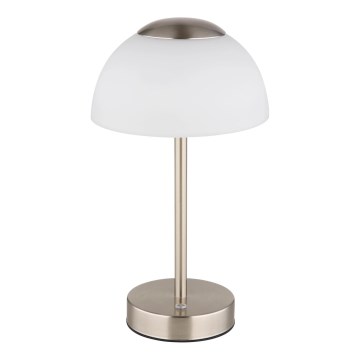 Globo - LED Prigušiva punjiva stona lampa LED/2,5W/5V 1800mAh 2700K/4000K/6500K mat krom
