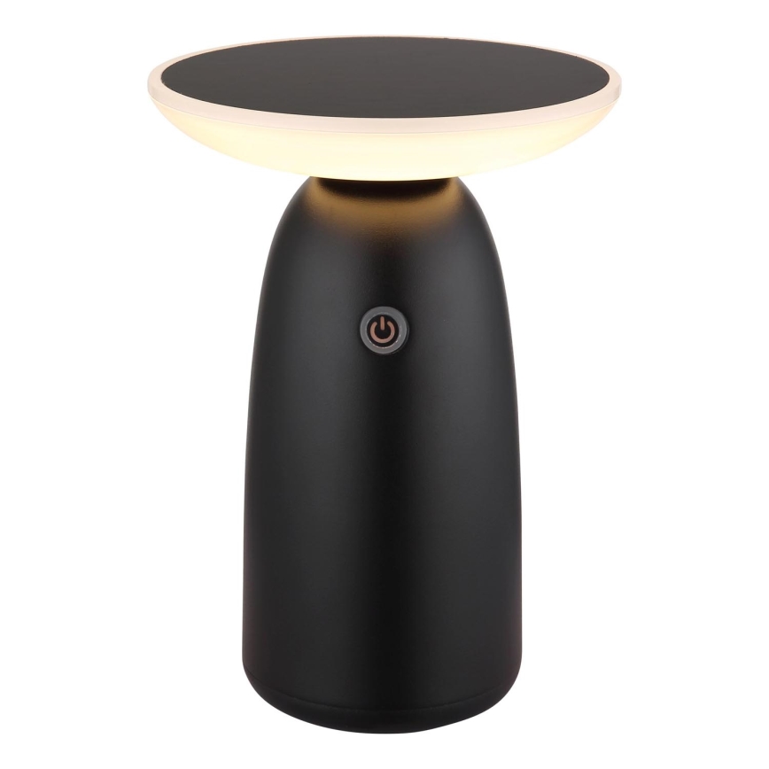 Globo - LED Prigušiva solarna dodirna lampa LED/10W/3,7V IP54 3600 mAh crno