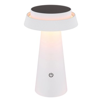 Globo - LED Prigušiva solarna dodirna lampa LED/4W/3,7W IP54 bela