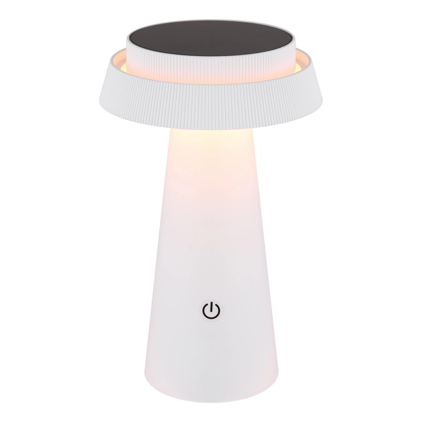 Globo - LED Prigušiva solarna dodirna lampa LED/4W/3,7W IP54 bela