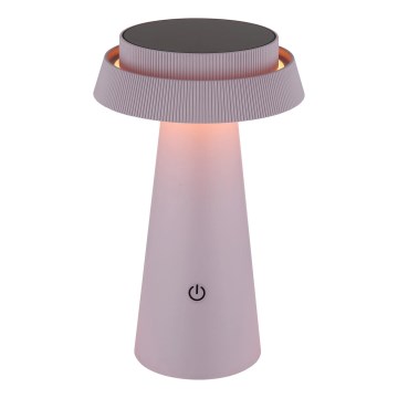 Globo - LED Prigušiva solarna dodirna lampa LED/4W/3,7W IP54 roze