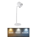 Globo - LED Prigušiva stona lampa na dodir 4u1 LED/6W/3,7V 3000K/4000K/6500K 1500 mAh USB bela