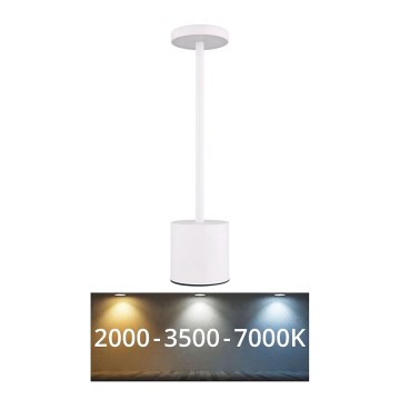 Globo - LED Prigušiva stona lampa na dodir LED/1,2W/3,7V 2000K/3500K/7000K 1200 mAh USB bela