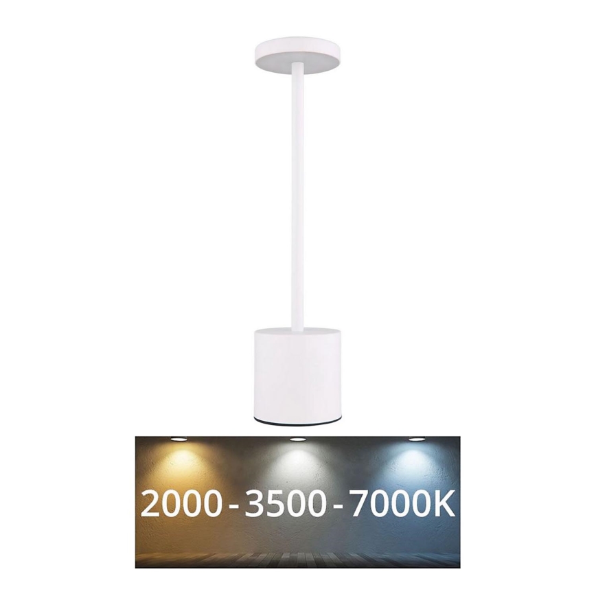 Globo - LED Prigušiva stona lampa na dodir LED/1,2W/3,7V 2000K/3500K/7000K 1200 mAh USB bela