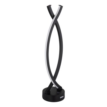 Globo - LED Prigušiva stona lampa na dodir LED/1W/3,7V 3000K 1800 mAh USB crno