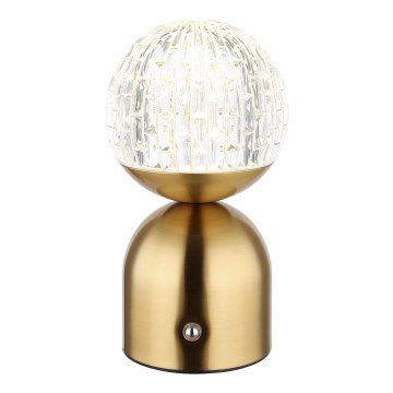Globo - LED Prigušiva stona lampa na dodir LED/2,5W/3,7V 2700/4000/6500K 1800 mAh USB mesing