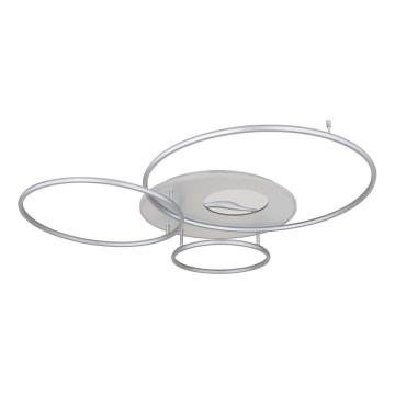 Globo - LED prigušiva stropna svetiljka LED/70W/230V 2700-6500K matni hrom + daljinski upravljač