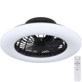 Globo - LED prigušiva stropna svetiljka sa ventilatorom LED/30W/230V 3000-6500K + daljinski upravljač