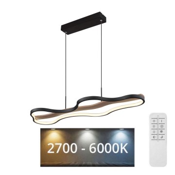 Globo - LED Prigušivi luster na sajli LED/30W/230V 2700-6000K + Daljinski upravljač