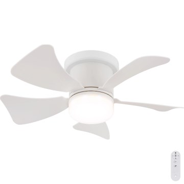 Globo - LED Prigušivi plafonski ventilator LED/10W/230V 3000-6500K bela + Daljinski upravljač