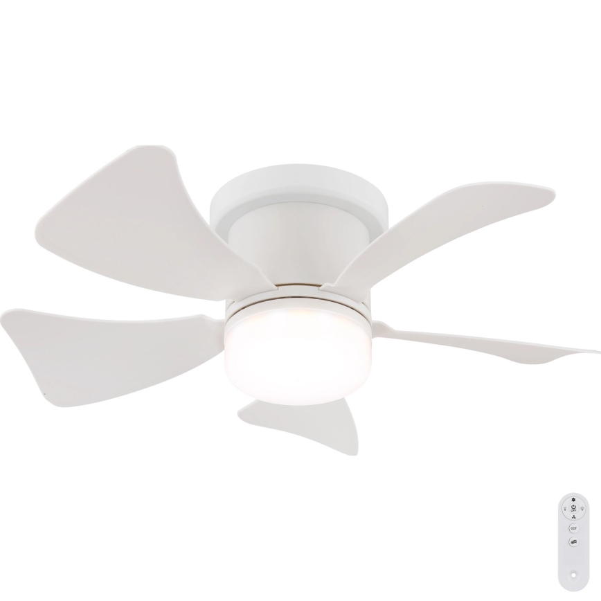 Globo - LED Prigušivi plafonski ventilator LED/10W/230V 3000-6500K bela + Daljinski upravljač