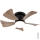 Globo - LED Prigušivi plafonski ventilator LED/10W/230V 3000-6500K braon + Daljinski upravljač
