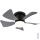Globo - LED Prigušivi plafonski ventilator LED/10W/230V 3000-6500K sivo + Daljinski upravljač