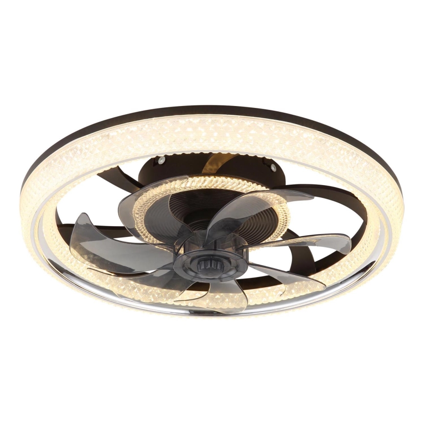 Globo - LED Prigušivi plafonski ventilator LED/30W/230V 2700-6000K + Daljinski upravljač