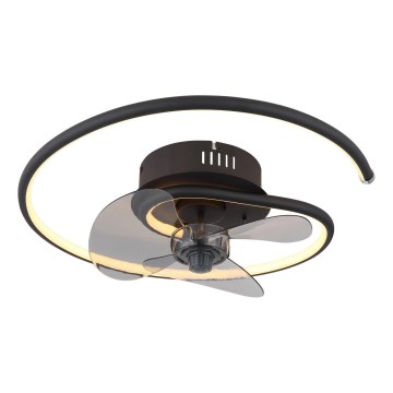 Globo - LED Prigušivi plafonski ventilator LED/30W/230V 2700-6500K + Daljinski upravljač