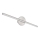 Globo - LED Rasveta za ogledalo u kupatilu LED/10W/230V 60,8 cm IP44 sjajni krom