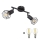 Globo - LED Reflektorska lampa 2xE14/6W/230V crno