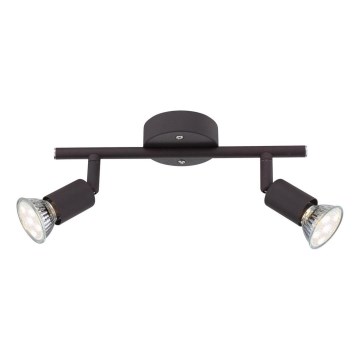 Globo - LED Reflektorska lampa 2xGU10/3W/230V crno