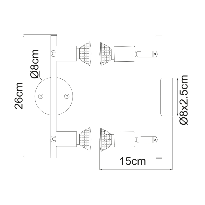 Globo - LED Reflektorska lampa 2xGU10/3W/230V