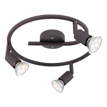 Globo - LED Reflektorska lampa 3xGU10/3W/230V crno