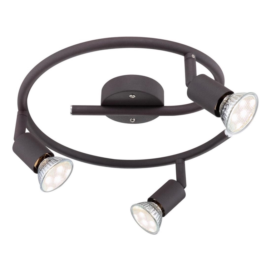 Globo - LED Reflektorska lampa 3xGU10/3W/230V crno