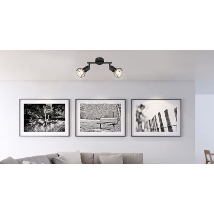 Globo - LED Reflektorska lampa 2xE14/6W/230V crno