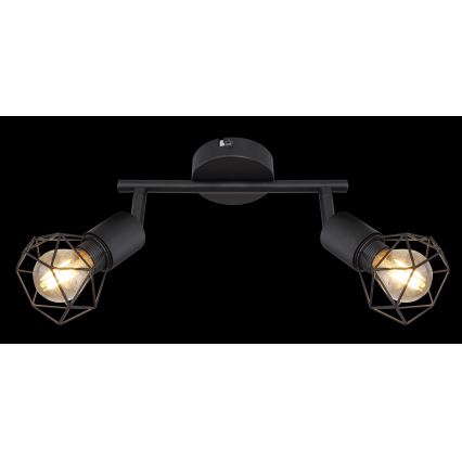 Globo - LED Reflektorska lampa 2xE14/6W/230V crno
