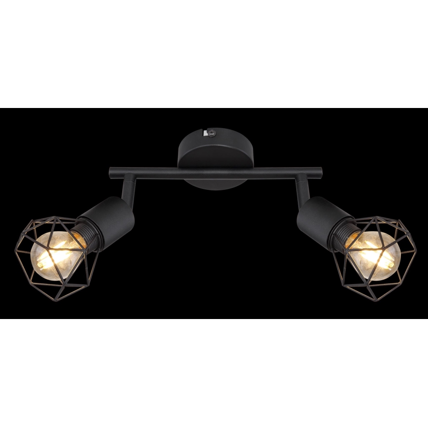 Globo - LED Reflektorska lampa 2xE14/6W/230V crno