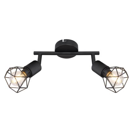 Globo - LED Reflektorska lampa 2xE14/6W/230V crno