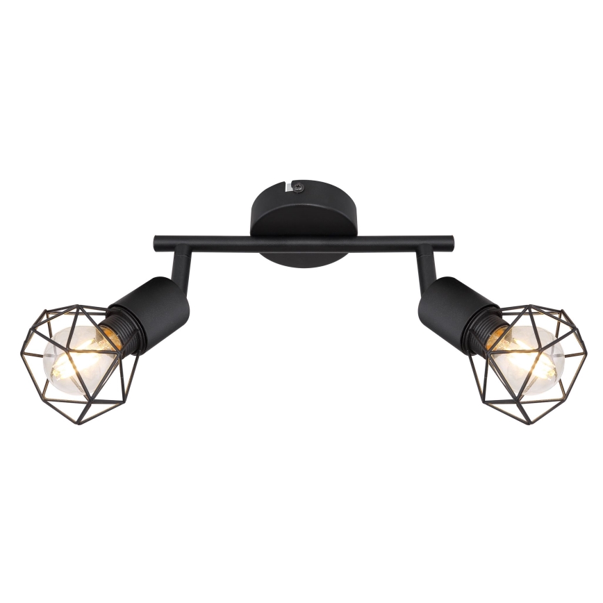 Globo - LED Reflektorska lampa 2xE14/6W/230V crno