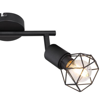 Globo - LED Reflektorska lampa 2xE14/6W/230V crno