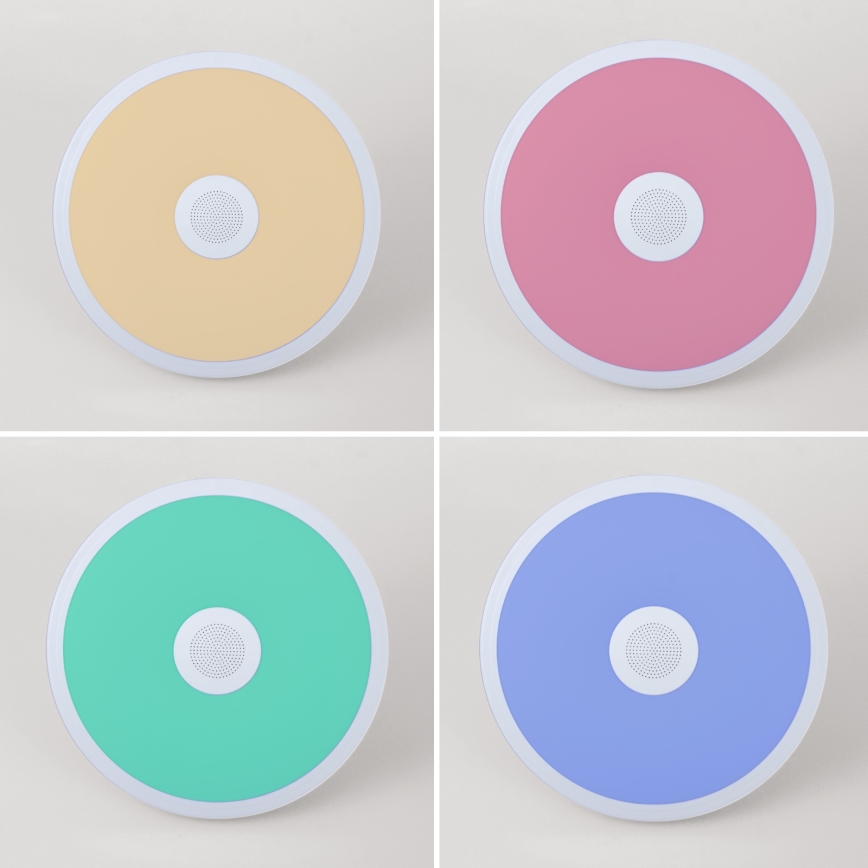 Globo - LED RGBW prigušiva kupatilska svetiljka sa zvučnikom LED/18W/230V 3000-6500K IP44 + daljinski upravljač